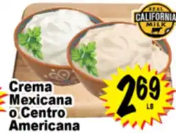 Superior Grocers Crema Mexicana o Centro Americana offer