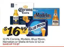 Winn Dixie 12 Pk Corona, Modelo, Blue Moon, Heineken or Stella Artois offer