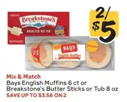 Winn Dixie Bays English Muffins or Breakstone's Butter offer