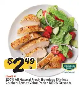 Winn Dixie Sanderson Farms Chicken Breast offer