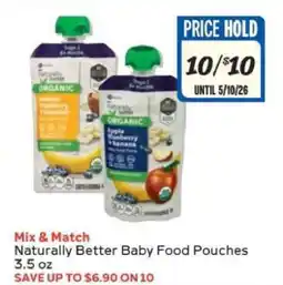 Winn Dixie Naturally Better Baby Food Pouches offer