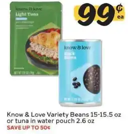 Winn Dixie Know & Love Variety Beans or Tuna offer