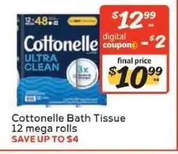 Winn Dixie Cottonelle Bath Tissue offer