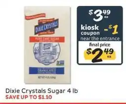 Winn Dixie Dixie Crystals Sugar 4 lb offer