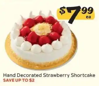 Winn Dixie Hand Decorated Strawberry Shortcake offer