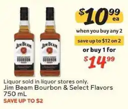 Winn Dixie Jim Beam Bourbon & Select Flavors offer