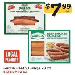 Winn Dixie Garcia Beef Sausage offer