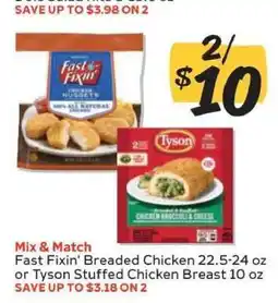 Winn Dixie Fast Fixin' Breaded Chicken or Tyson Stuffed Chicken Breast offer