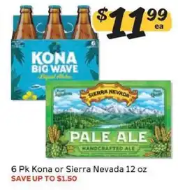 Winn Dixie 6 Pk Kona or Sierra Nevada 12 oz offer