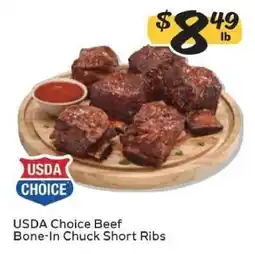 Winn Dixie USDA Choice Beef Bone-In Chuck Short Ribs offer