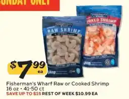 Winn Dixie Fisherman's Wharf Raw or Cooked Shrimp offer