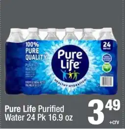 Super King Markets Pure Life Purified Water 24 Pk 16.9 oz offer