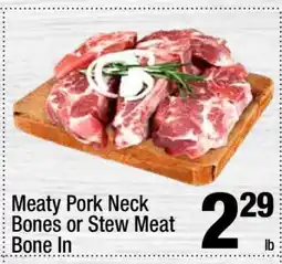 Super King Markets Meaty Pork Neck Bones or Stew Meat Bone In offer