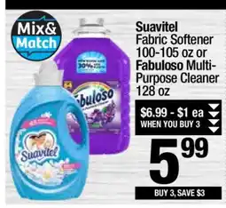 Super King Markets Suavitel fabric softener or Fabuloso multi-purpose cleaner offer
