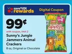 Save a Lot Sunny's Jungle Jammers Animal Crackers offer