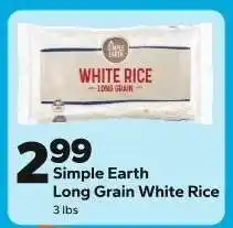 Save a Lot Simple Earth Long Grain White Rice offer