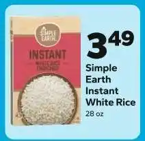 Save a Lot Simple Earth Instant White Rice offer