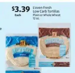 Aldi L'oven Fresh Low Carb Tortillas offer