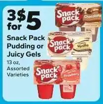 Save a Lot Snack Pack Pudding or Juicy Gels offer
