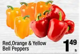 Super King Markets Red, Orange & Yellow Bell Peppers offer
