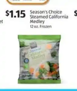 Aldi Season's Choice Steamed California Medley offer