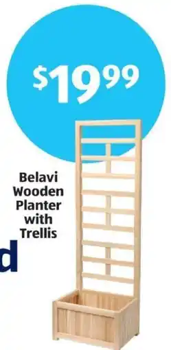 Aldi Belavi Wooden Planter with Trellis offer