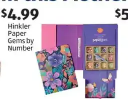 Aldi Hinkler Paper Gems by Number offer