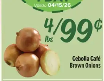 El Super Brown Onions offer
