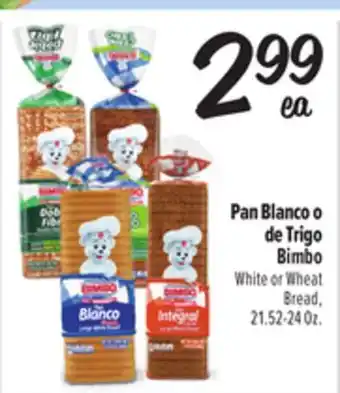 El Super Bimbo White or Wheat Bread offer