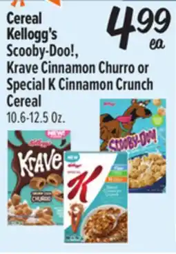El Super Kellogg's Scooby-Doo!, Krave Cinnamon Churro or Special K Cinnamon Crunch Cereal offer