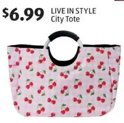 Aldi LIVE IN STYLE City Tote offer