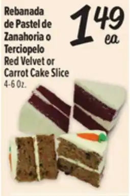 El Super Red Velvet or Carrot Cake Slice offer