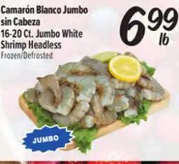 El Super 16-20Ct. Jumbo White Shrimp Headless offer