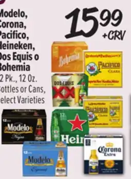 El Super Modelo, Corona, Pacifico, Heineken, Dos Equis o Bohemia offer