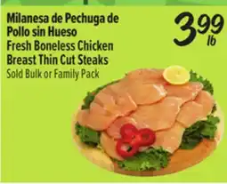 El Super Fresh Boneless Chicken Breast Thin Cut Steaks offer