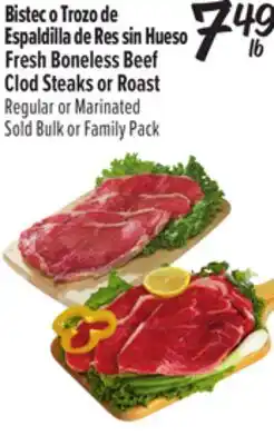 El Super Fresh Boneless Beef Clod Steaks or Roast offer