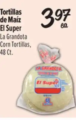 El Super La Grandota Corn Tortillas offer