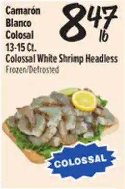 El Super Colossal White Shrimp Headless offer