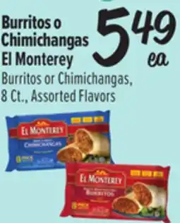 El Super Burritos or Chimichangas offer