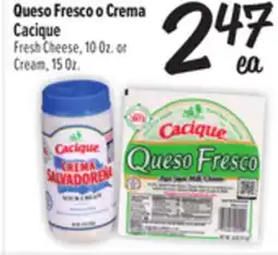 El Super Fresh Cacique Fresh Cheese 10Oz. or Cream, 15Oz offer