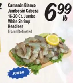 El Super Fresh 16-20 Ct. Jumbo White Shrimp Headless offer