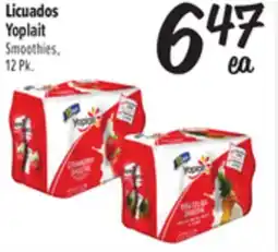 El Super Fresh Yoplait Smoothies offer