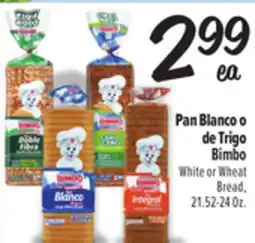 El Super Fresh Bimbo White or Wheat Bread offer