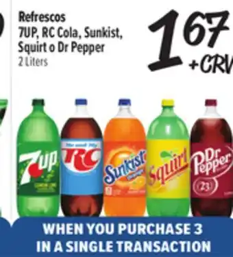 El Super Fresh 7UP, RC Cola, Sunkist, Squirt o Dr Pepper offer