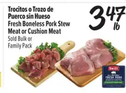 El Super Fresh Fresh Boneless Pork Stew Meat or Cushion Meat offer