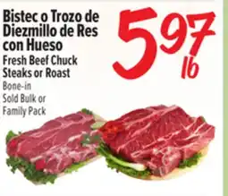 El Super Fresh Fresh Beef Chuck Steaks or Roast offer