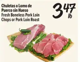 El Super Fresh Fresh Boneless Pork Loin Chops or Pork Loin Roast offer