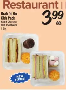 El Super Fresh Grab'n'Go Kids Pack Ham & Cheese or PB & J Sandwich offer