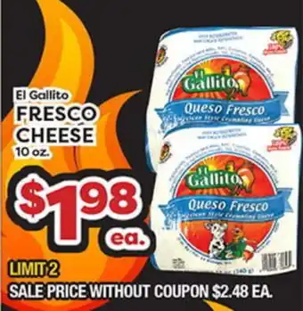 Torres Supermercado El Gallito FRESCO CHEESE offer