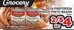 Torres Supermercado LA PREFERIDA WHOLE PINTO BEANS offer